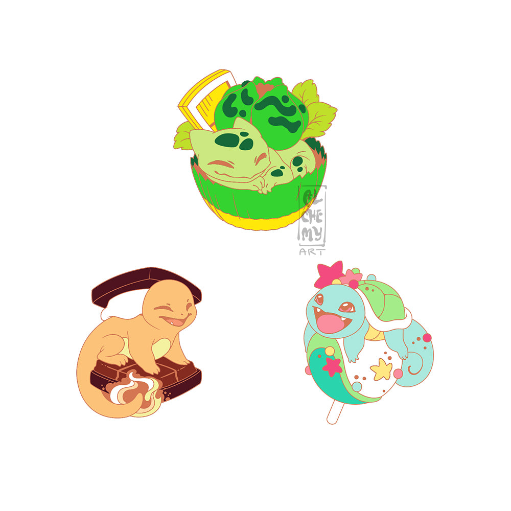 MOTS Bundle 08: Pokepal Starter Shiny Enamel Pins (Standard)