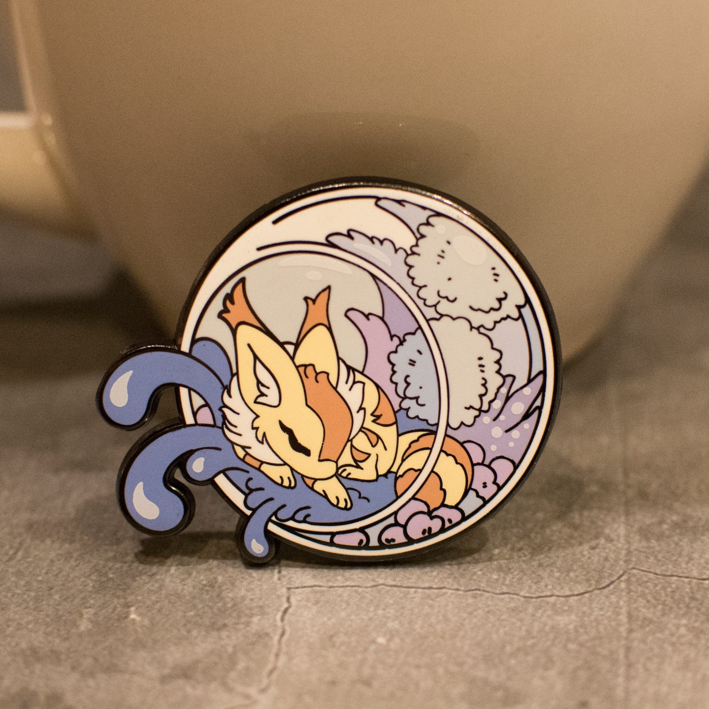 Fox-Squirrel Enamel Pin
