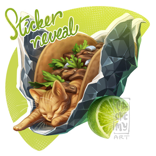 Die Cut Vinyl Taco Cat