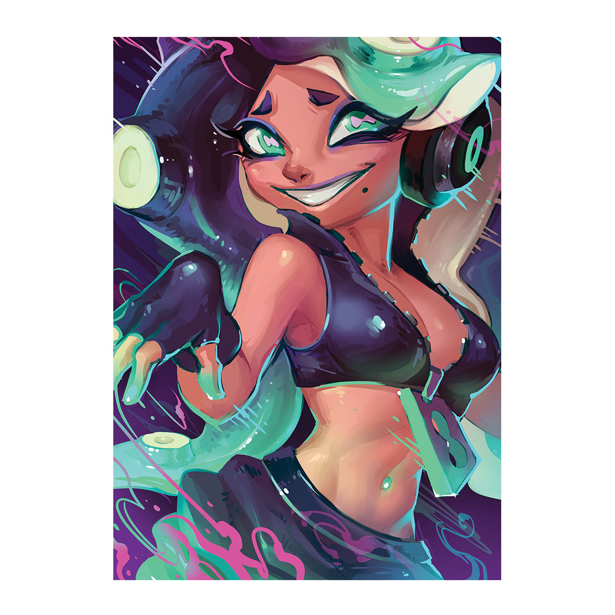 Splatfest Art Splatoon Print] The Splatfest Marina – Alchemy Art