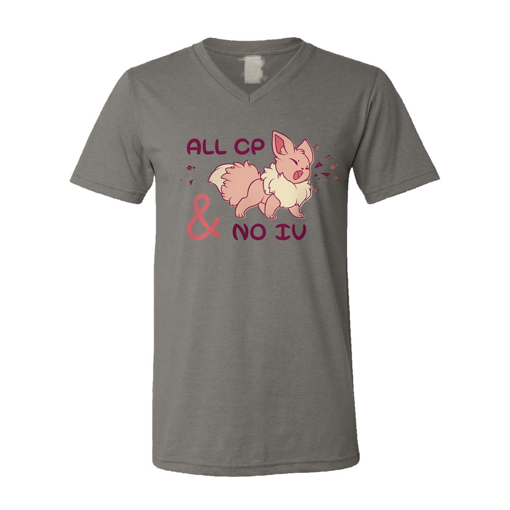 All CP, No IV (V/Crew Heather Shirt)