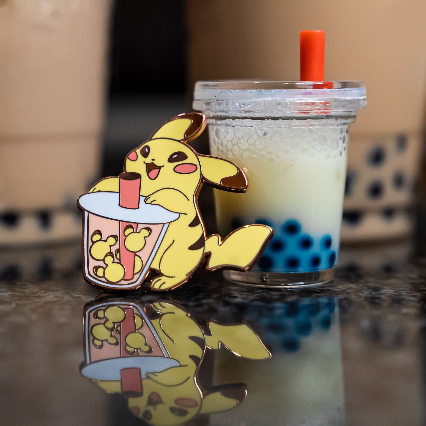 #025 Bubble Tea Pin