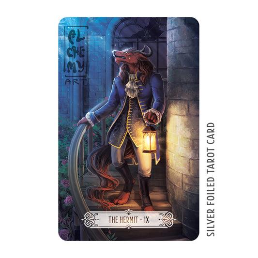 Tarot Card [The Hermit IX - Beauty and the Beast]