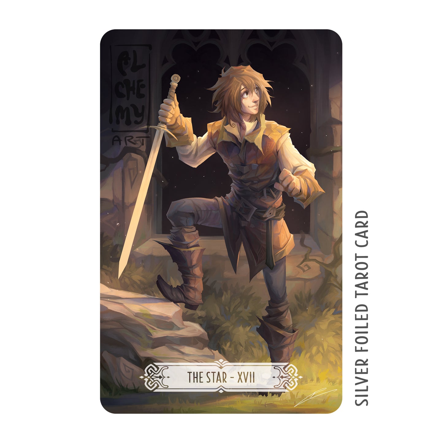 Tarot Card [The Star XVII - Sword in the Stone]
