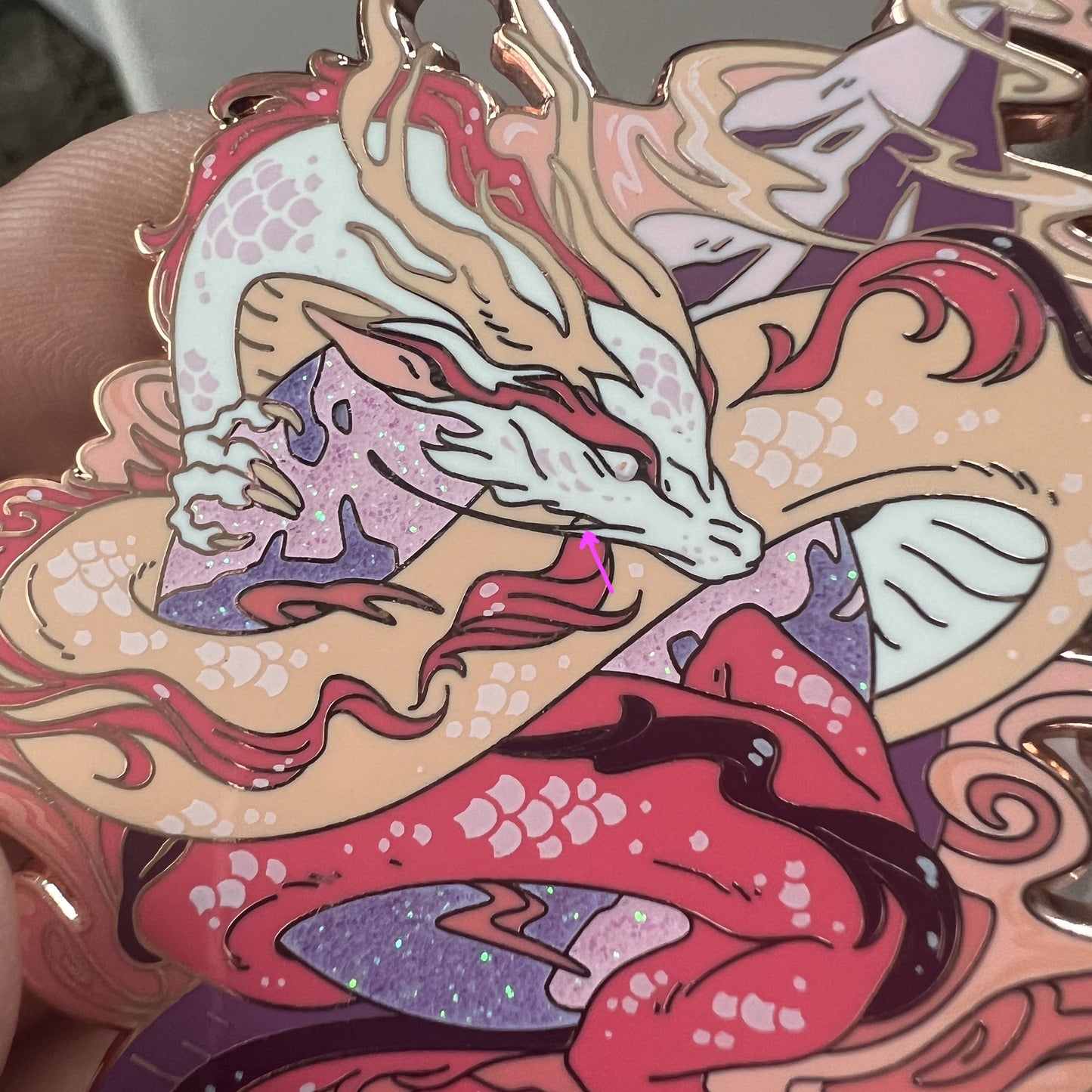 [Fairy Tale] Four Dragons Enamel Pin - Pastel