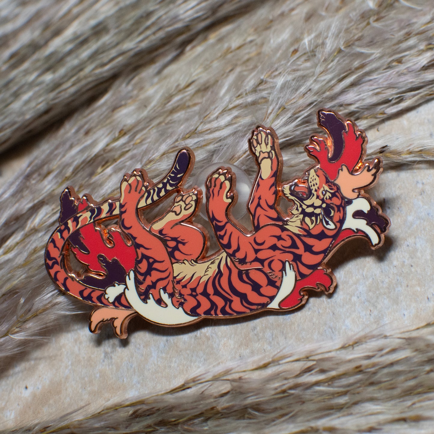 [Fairy Tale] Sister Sun, Brother Moon Enamel Pin - Original Red [Justice]
