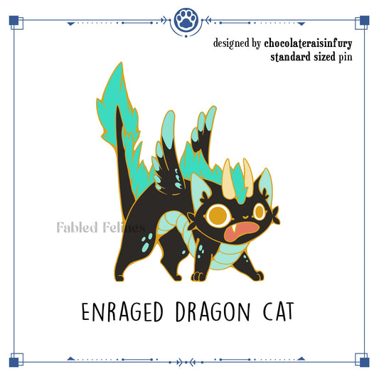 [Purrtagonists] Enraged Dragon Cat - Black