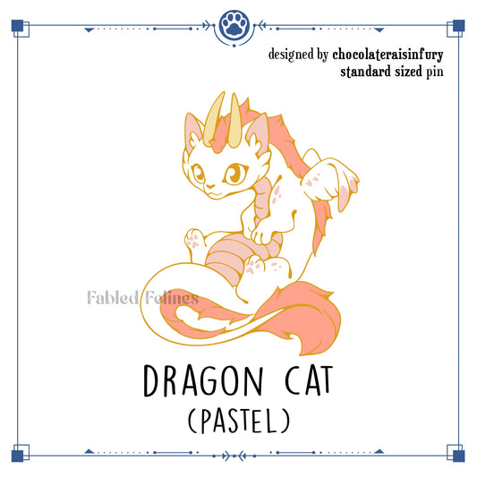 [Purrtagonists] Dragon Cat - Pastel