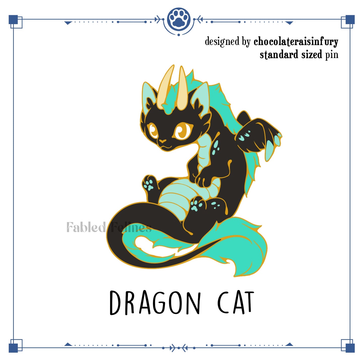 [Purrtagonists] Dragon Cat - Black