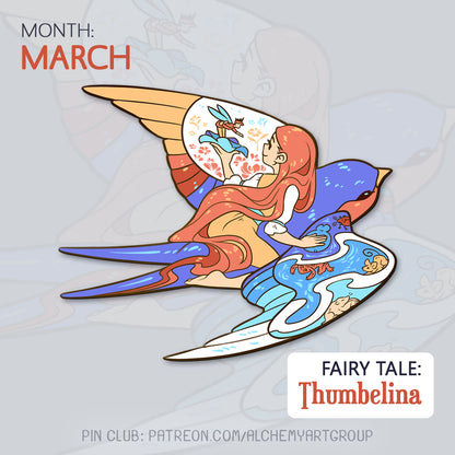 [Fairy Tale] Thumbelina Enamel Pin