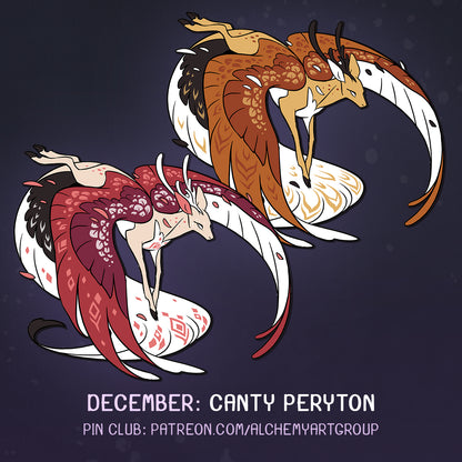 [Mythology] Canty Peryton (Pink/White)