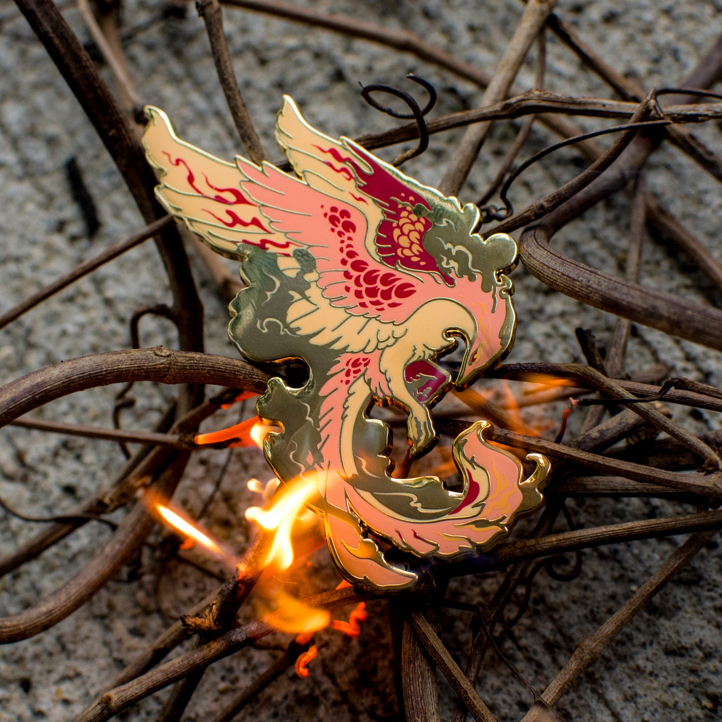 [Mythology] Fire Phoenix Pin [Retiring]