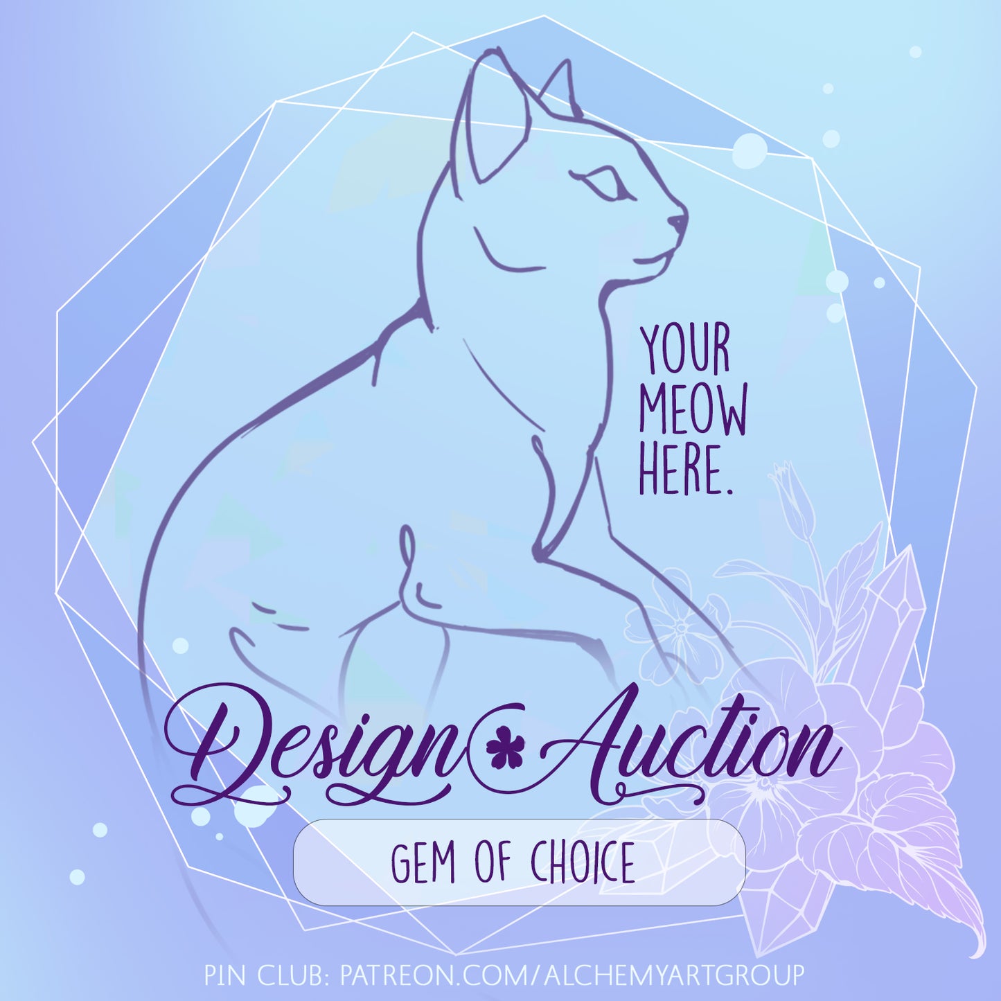 [Gems in our Flowers] "Your Pick" Birthstone - Auction Design