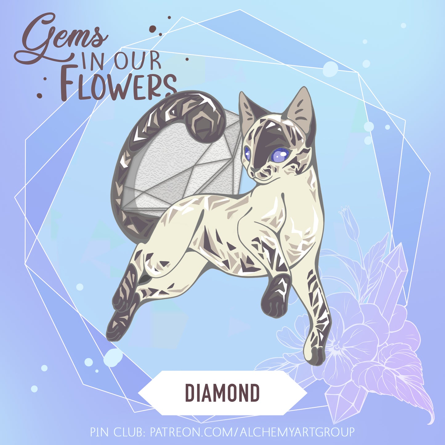 [Gems in our Flowers] Diamond - April Birthstone