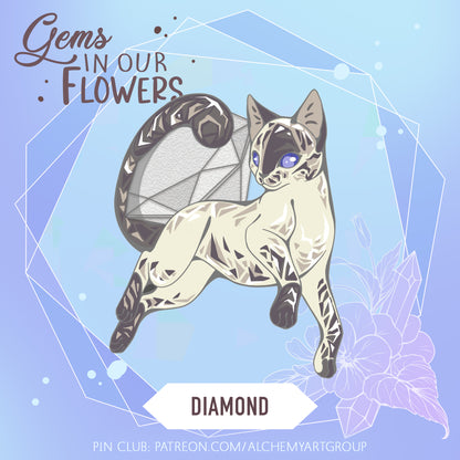 [Gems in our Flowers] Diamond - April Birthstone