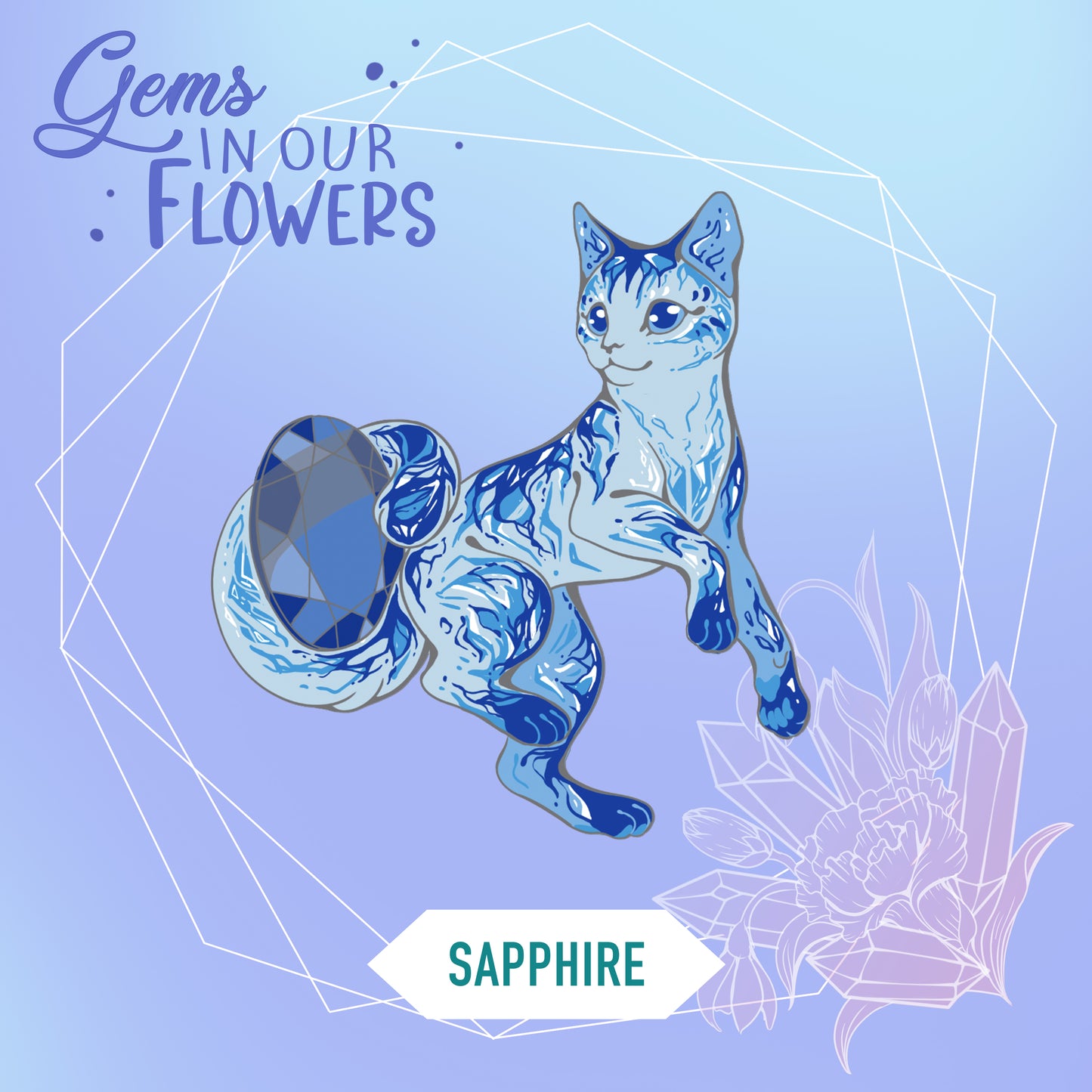 [Gems in our Flowers] Sapphire - September Birthstone [Preorder]