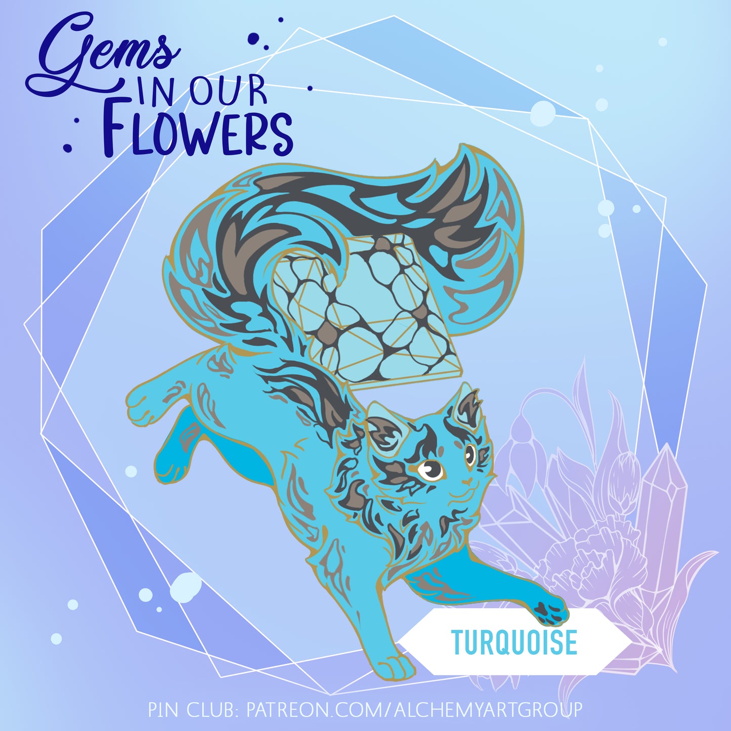 [Gems in our Flowers] Turquoise - December Birthstone [Preorder]