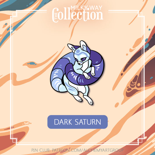 [Milky Way Collection] Dark Saturn Enamel Pin