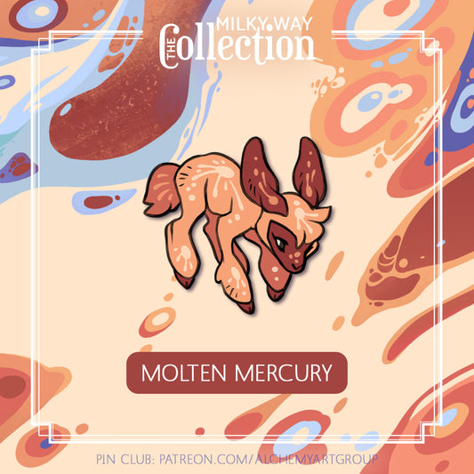 [Milky Way Collection] Molten Mercury Enamel Pin