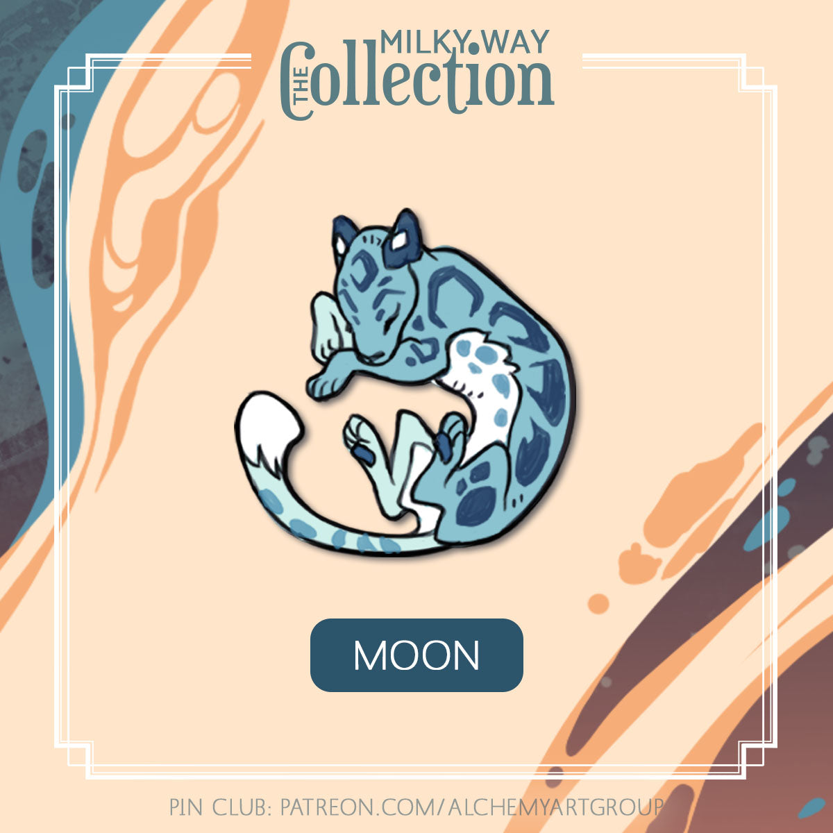 [Milky Way Collection] Moon Enamel Pin