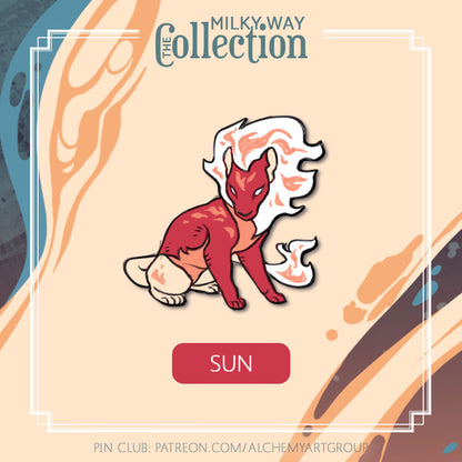 [Milky Way Collection] Sun Enamel Pin