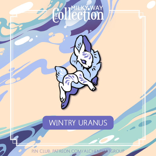 [Milky Way Collection] Wintry Uranus Enamel Pin