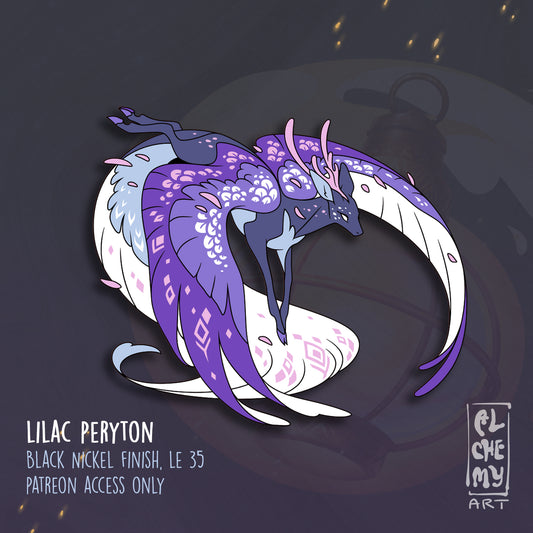 [Mythology] Canty Peryton (Lilac, Black Nickel Plate)