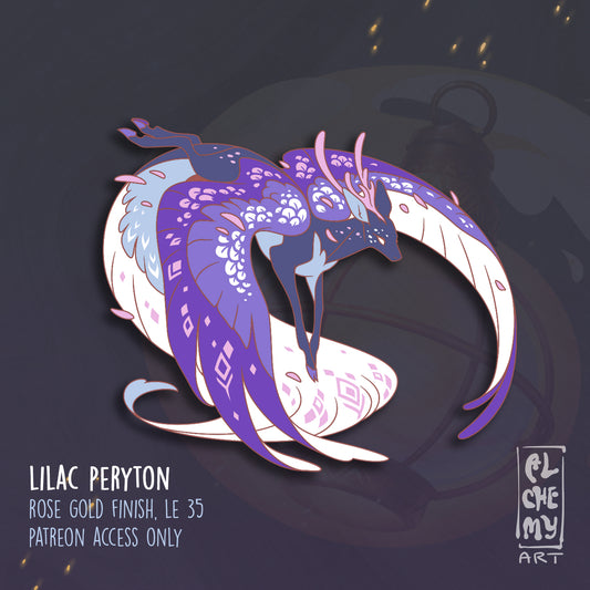 [Mythology] Canty Peryton (Lilac, Rose Gold Plate)